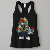 Hip Hop DJ Cat Catnip Records Womens Tank Top