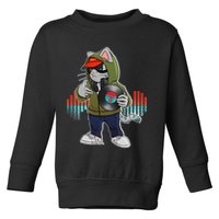 Hip Hop DJ Cat Catnip Records Toddler Sweatshirt