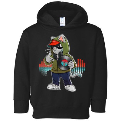 Hip Hop DJ Cat Catnip Records Toddler Hoodie