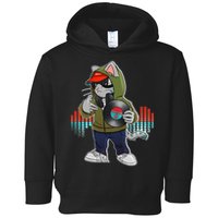 Hip Hop DJ Cat Catnip Records Toddler Hoodie