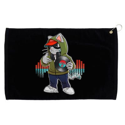 Hip Hop DJ Cat Catnip Records Grommeted Golf Towel