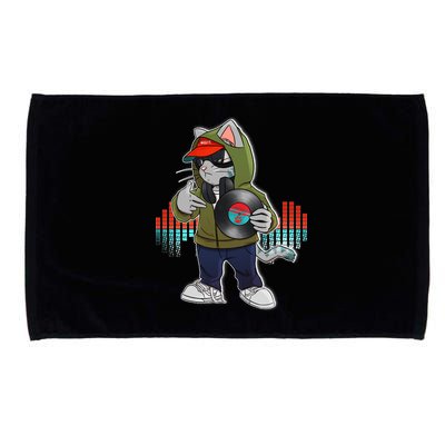 Hip Hop DJ Cat Catnip Records Microfiber Hand Towel