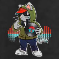 Hip Hop DJ Cat Catnip Records Microfiber Hand Towel