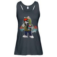 Hip Hop DJ Cat Catnip Records Ladies Essential Flowy Tank