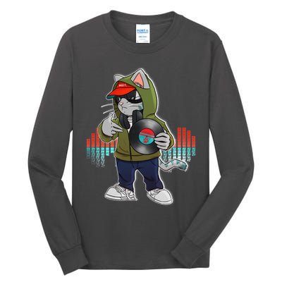 Hip Hop DJ Cat Catnip Records Tall Long Sleeve T-Shirt