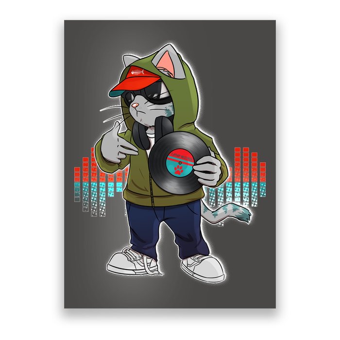 Hip Hop DJ Cat Catnip Records Poster