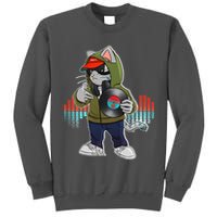 Hip Hop DJ Cat Catnip Records Tall Sweatshirt