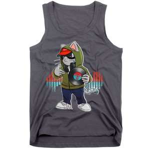 Hip Hop DJ Cat Catnip Records Tank Top