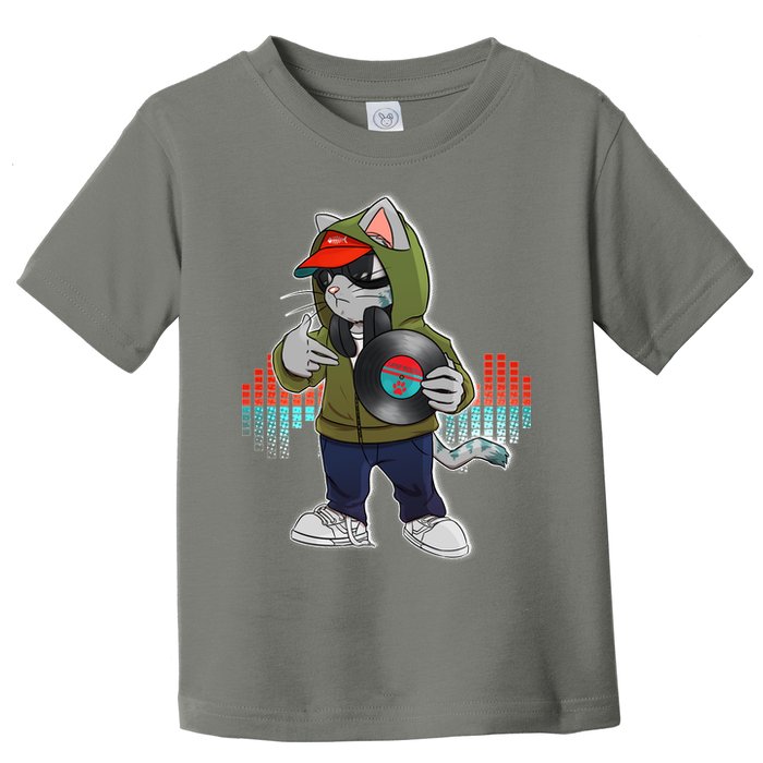Hip Hop DJ Cat Catnip Records Toddler T-Shirt