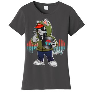 Hip Hop DJ Cat Catnip Records Women's T-Shirt