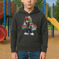 Hip Hop DJ Cat Catnip Records Kids Hoodie