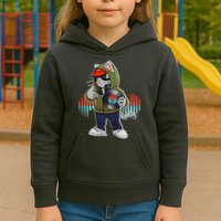Hip Hop DJ Cat Catnip Records Kids Hoodie