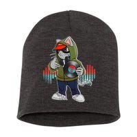 Hip Hop DJ Cat Catnip Records Short Acrylic Beanie