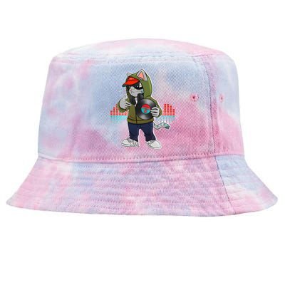 Hip Hop DJ Cat Catnip Records Tie-Dyed Bucket Hat