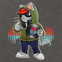 Hip Hop DJ Cat Catnip Records Cotton Canvas Backpack
