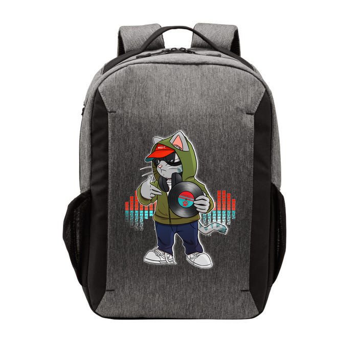 Hip Hop DJ Cat Catnip Records Vector Backpack