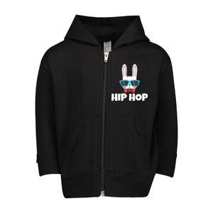 Hip Hop Easter Bunny Toddler Zip Fleece Hoodie