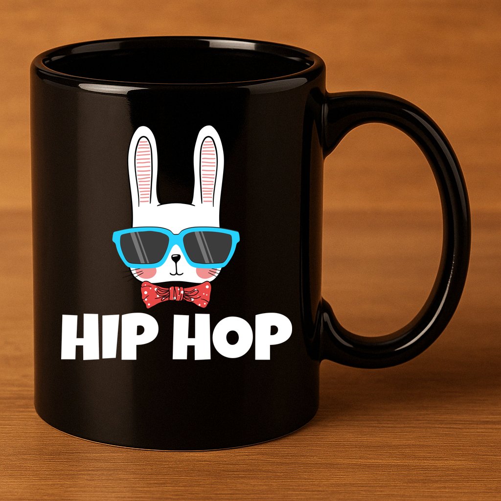 Hip Hop Easter Bunny 11oz C Handle Ceramic Mug