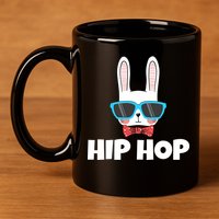 Hip Hop Easter Bunny 11oz C Handle Ceramic Mug