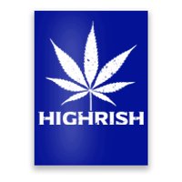 Highrish Irish Pot Leaf St Pattys Day Stoner Gift Poster