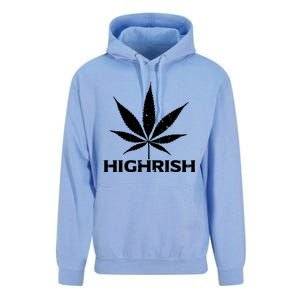 Highrish Irish Pot Leaf St Pattys Day Stoner Gift Unisex Surf Hoodie