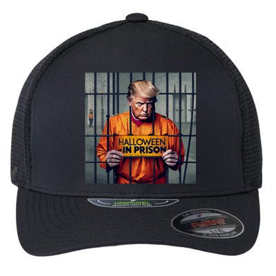 Halloween In Prison Funny Usa Political Flexfit Unipanel Trucker Cap