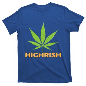 Highrish Irish Pot Leaf St Pattys Day Stoner Gift T-Shirt