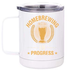 Homebrewing In Progress Beer Brewing Alcohol Er Meaningful Gift 12 oz Stainless Steel Tumbler Cup