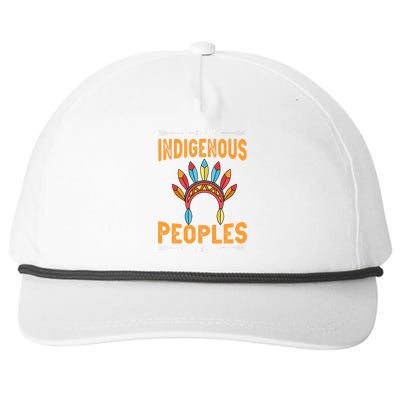 Happy Indigenous Peoples Day Native American Heritage Month Snapback Five-Panel Rope Hat