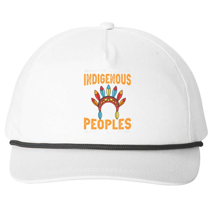 Happy Indigenous Peoples Day Native American Heritage Month Snapback Five-Panel Rope Hat