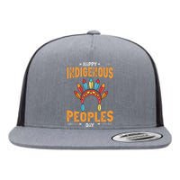 Happy Indigenous Peoples Day Native American Heritage Month Flat Bill Trucker Hat