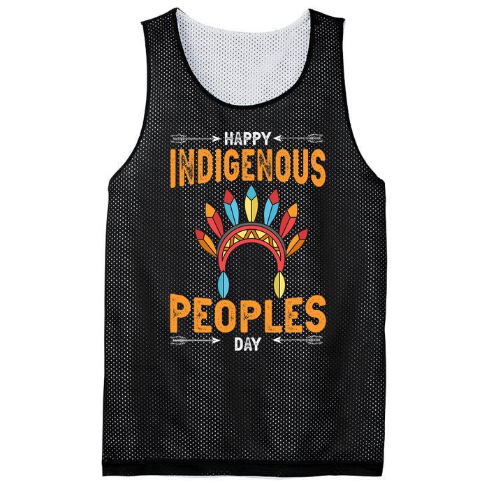 Happy Indigenous Peoples Day Native American Heritage Month Mesh Reversible Basketball Jersey Tank