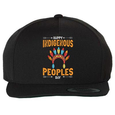 Happy Indigenous Peoples Day Native American Heritage Month Wool Snapback Cap