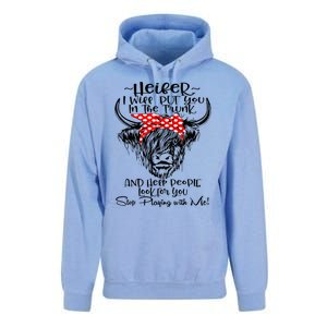 Heifer I'll Put You In The Trunk And Help People Look For Unisex Surf Hoodie