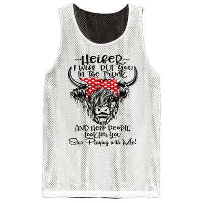 Heifer I'll Put You In The Trunk And Help People Look For Mesh Reversible Basketball Jersey Tank