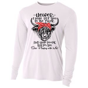 Heifer I'll Put You In The Trunk And Help People Look For Cooling Performance Long Sleeve Crew