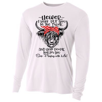 Heifer I'll Put You In The Trunk And Help People Look For Cooling Performance Long Sleeve Crew