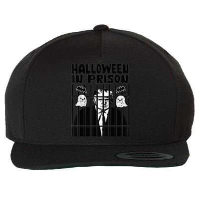 Halloween in Prison, Funny usa political Wool Snapback Cap