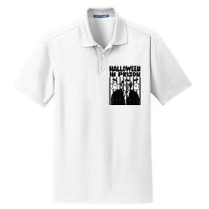 Halloween In Prison Funny Usa Political Dry Zone Grid Polo