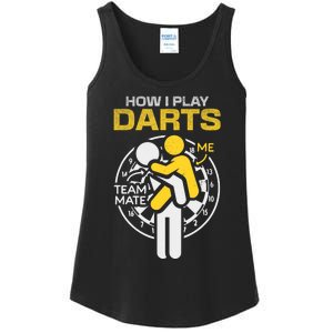 How I Play Darts Funny Darts Player Ladies Essential Tank