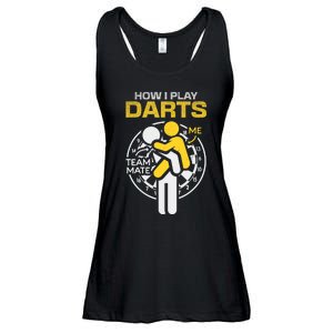 How I Play Darts Funny Darts Player Ladies Essential Flowy Tank