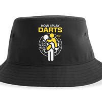 How I Play Darts Funny Darts Player Sustainable Bucket Hat