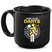 How I Play Darts Funny Darts Player 15oz Campfire Ceramic Mug