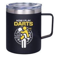 How I Play Darts Funny Darts Player 12oz Stainless Steel Coffee Mug