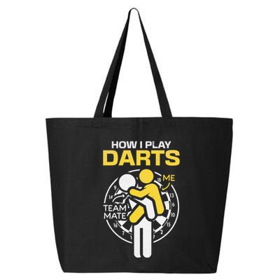 How I Play Darts Funny Darts Player 25L Jumbo Tote