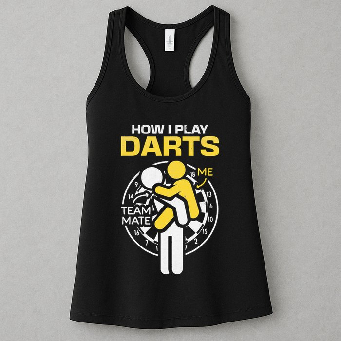 How I Play Darts Funny Darts Player Womens Tank Top