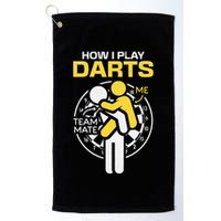 How I Play Darts Funny Darts Player Golf Towel