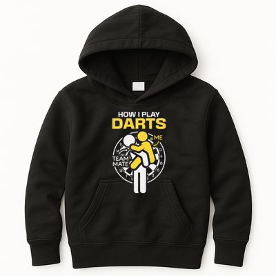 How I Play Darts Funny Darts Player Kids Hoodie