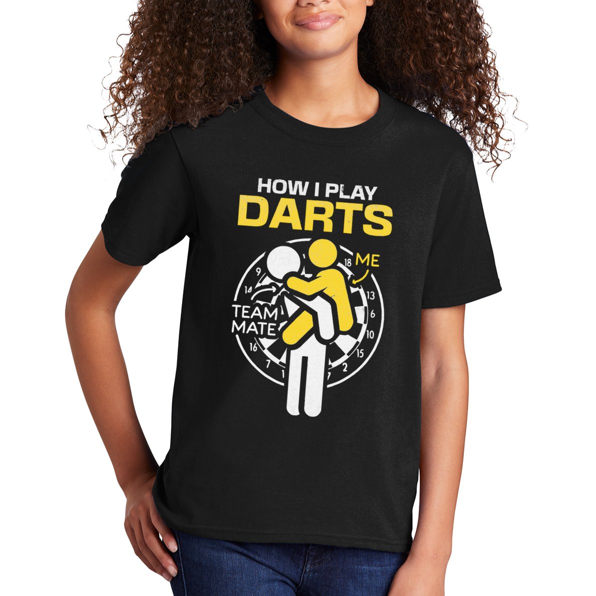 How I Play Darts Funny Darts Player Kids T-Shirt