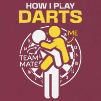 How I Play Darts Funny Darts Player 16oz Travel Tumbler